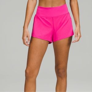 Lululemon Speed up Mid-rise lined short 4” Sonic Pink size 8